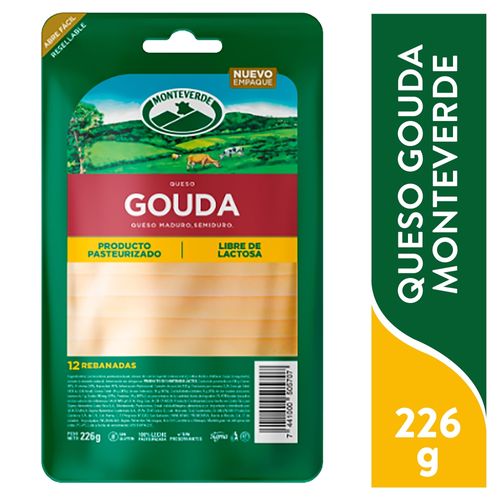 Queso Gouda Monteverde rebanado -226 g