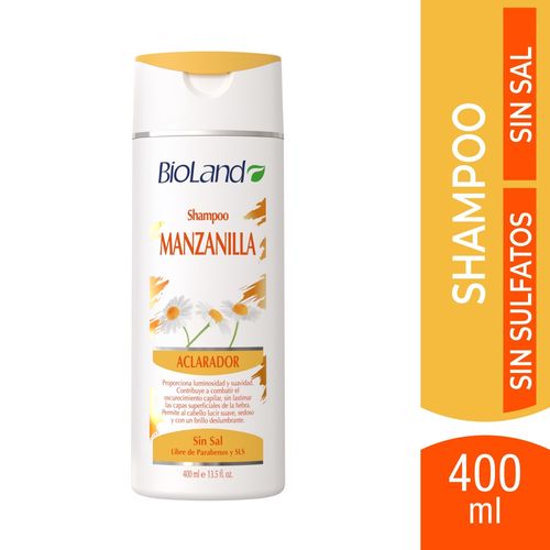 Shampoo Bioland Manzanilla Aclarador - 400 ml
