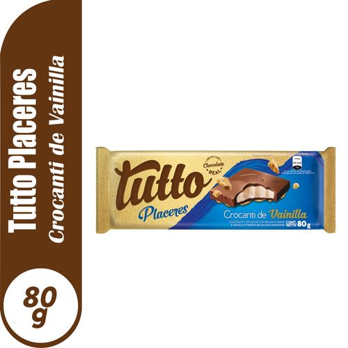 Chocolates Tutto crocante placeres tableta - 80 g