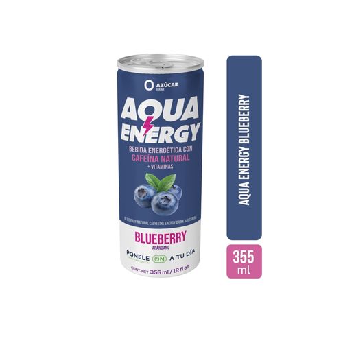 Bebida Spark con cafeina aqua energy lata - 355 ml