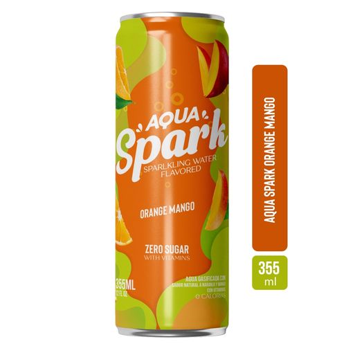 Agua Gasificada Aqua Spark Orange Mango - 355ml