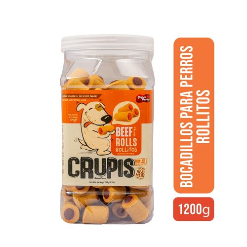 Bocaditos Super Perro crupis rollitos sabor carne más tocino - 1200 g