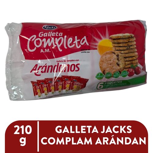 Galleta Jacks Completa Arándanos - 210 g