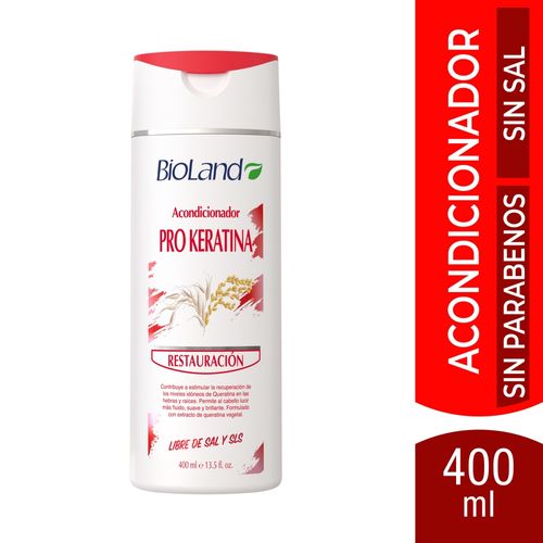 Acondicionador Bioland Pro Keratina Restauración - 400 ml