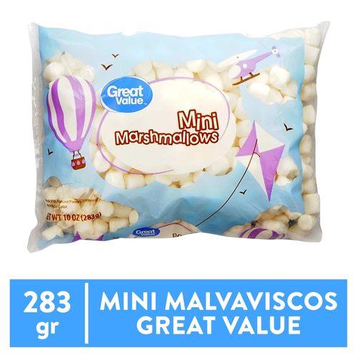 Great Value Marshmallows Mini  Sabor Vainilla - 283 Gr