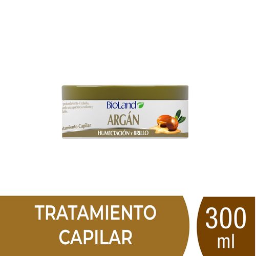 Tratamiento Capilar Bioland Argán Humectación y Brillo - 300 ml