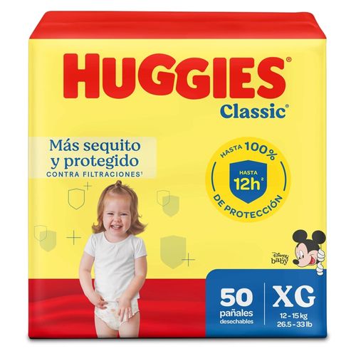 Pañales Huggies Classic Más Sequito y Protegido
