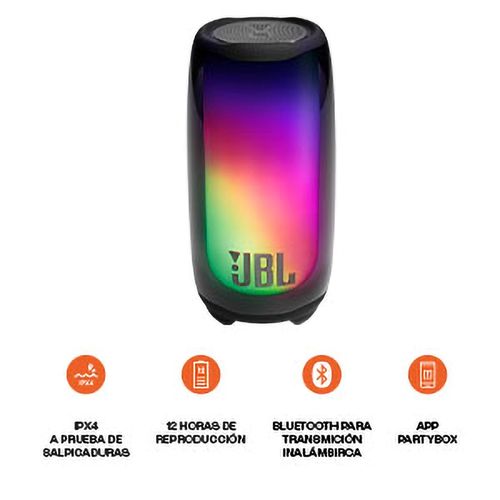 Altavoz JBL Pulse 5 Bluetooth portátil con juego de luces
