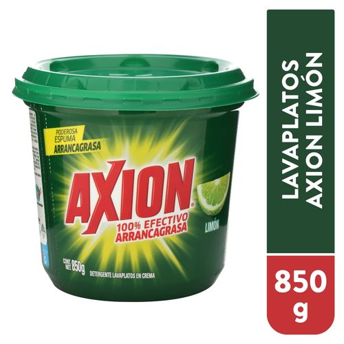 Lavaplatos Axion Limón En Pasta, Arrancagrasa - 850 g