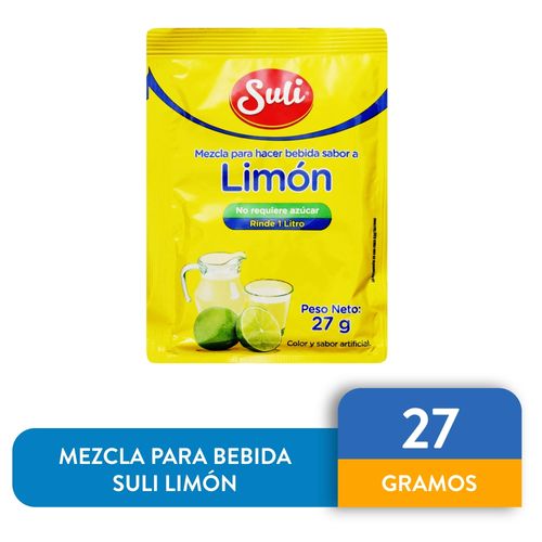 Mezcla Para Bebida Suli Sabor Limón - 27 g