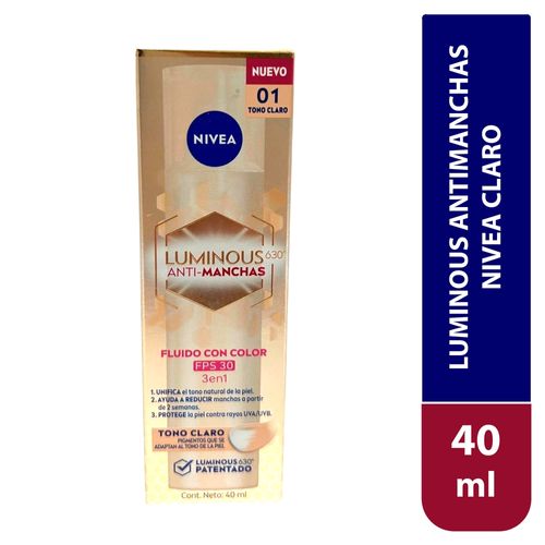 Crema Nivea antimanchas luminous claro - 40 ml