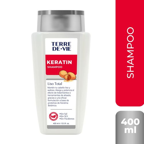 Shampoo Keratin Terre De Vie Liso Total - 400 ml