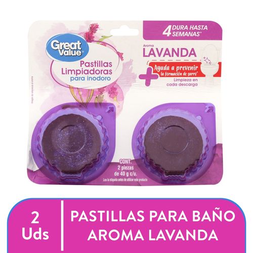Pastilla Great Value para Inodoro 2 pack - 40 g