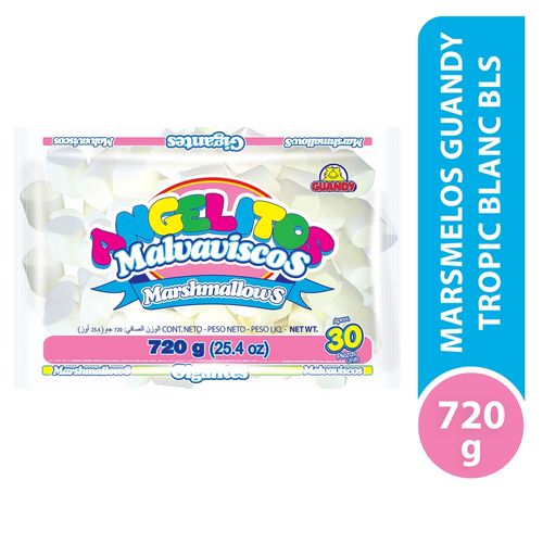 Malvaviscos Guandy angelitos blancos en bolsa - 720 g