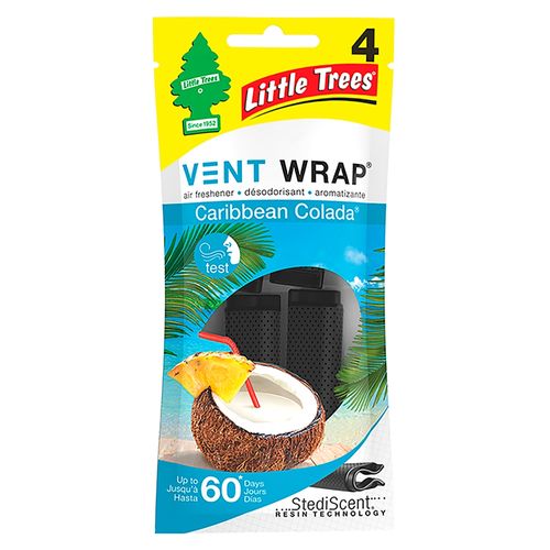 Aromatizante Vent Wrap caribean - 4 uds