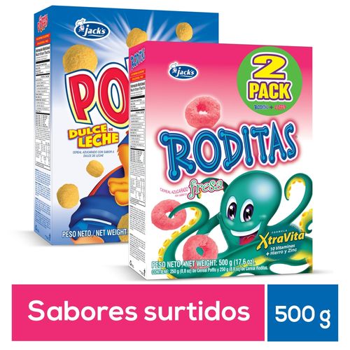 Cereal Jack's sabores surtidos 2 pack - 500 g