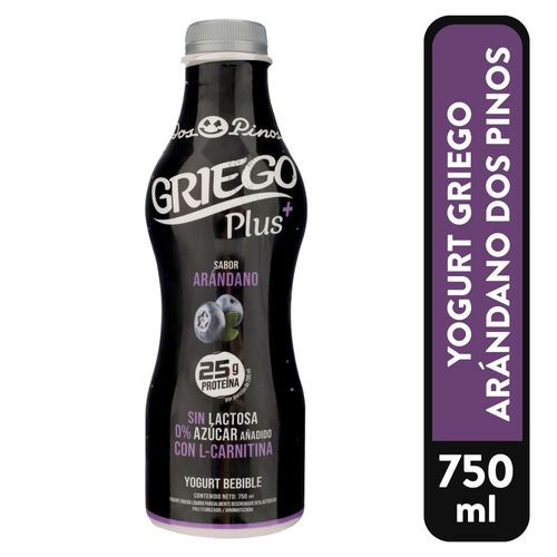 Yogurt griego Dos Pinos arándanos - 750 ml