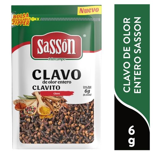 Clavo Olor Entero Sasson Zipploc - 6 g