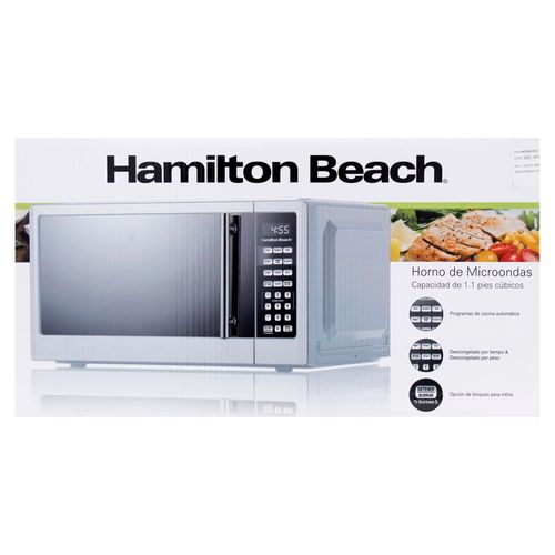 Microondas Hamilton Beach acero inoxidable