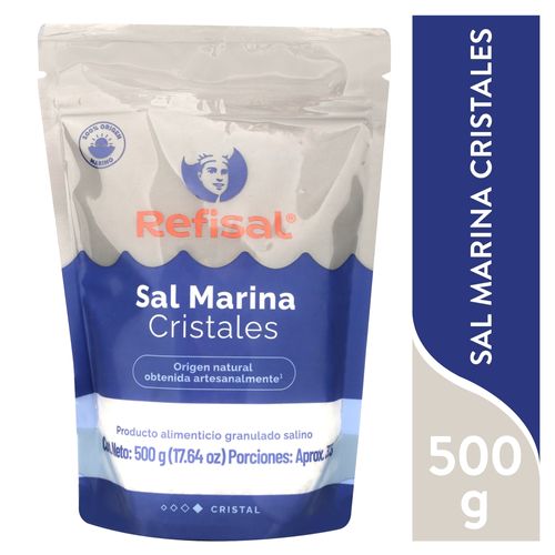 Sal marina cristales Refisal en bolsa - 500 g