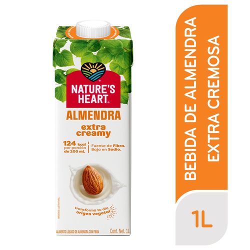 Bebida Nature's Heart De Almendra, Extra Cremosa -1000 ml