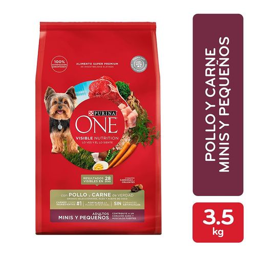 Alimento para perro Purina One cachorros todos los tamaños Pollo y Carne 3.5 kg