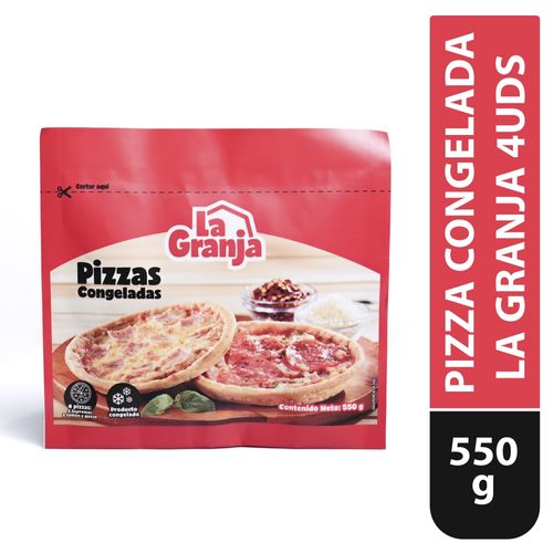 Pizza La Granja congelada 4 pack - 550 g