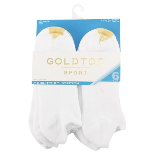 6Pk No Show Calceta Damas Gold Toe