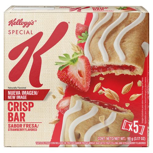 Barras de Cereal Kelloggs Special K Crisp Fresa - 90 g