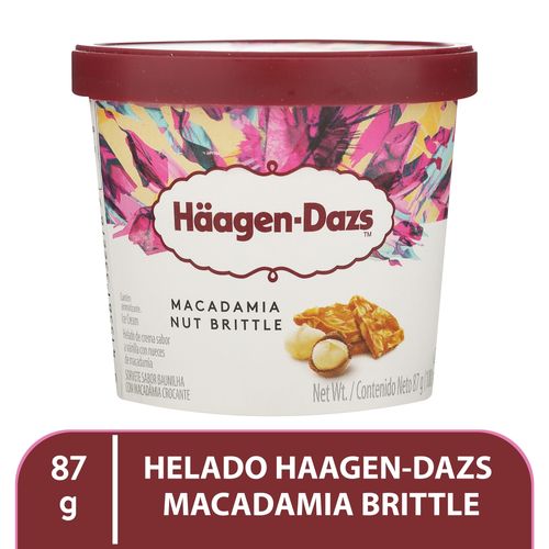 Helado Häagen Dazs macadamia nut brittle - 87 g