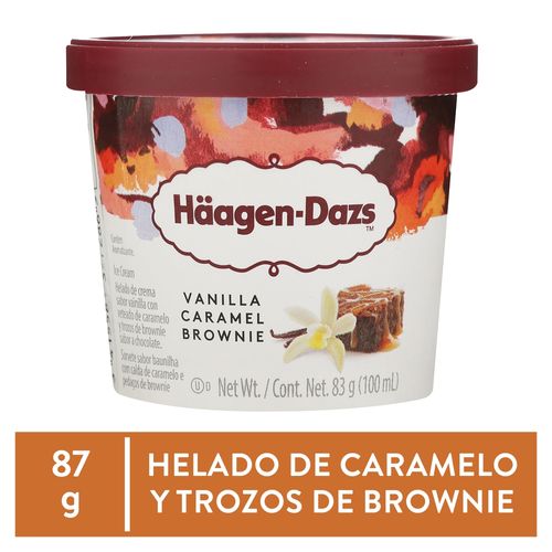 Helado Häagen-Dasz vainilla caramelo brownie - 83 g