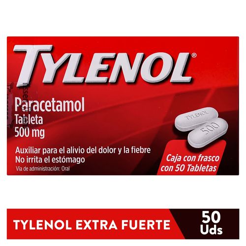 Tylenol Extra Fuerte Cápsulas, Precio indicado por unidad