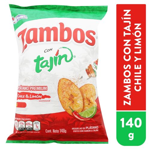 Zambos Platano Con Tajin - 140 g