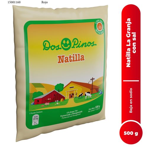 Natilla Dos Pinos La Granja Con Sal - 500g
