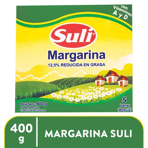 Margarina Suli 12.5% Reducida En Grasas 5 Uds - 400 g