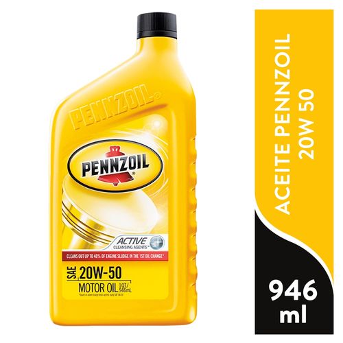 Aceite lubricante Pennzoil 20w50 - 946 ml