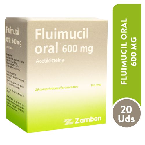 Fluimucil 600 Mg , Precio indicado por unidad