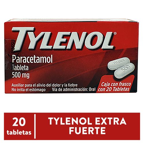 Tylenol extra fuerte caja 10 comprimidos - Precio indicado por caja