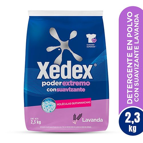 Detergente en polvo Xedex Poder Extremo Lavanda - 2.3 kg