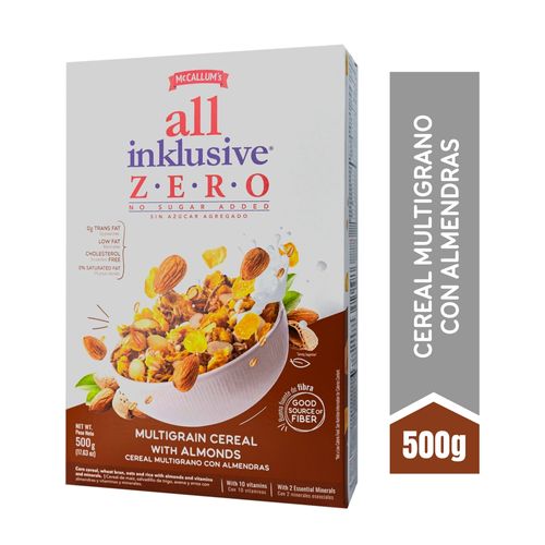 Cereal Multigrano McCallums All Inklusive Almendras - 500 g
