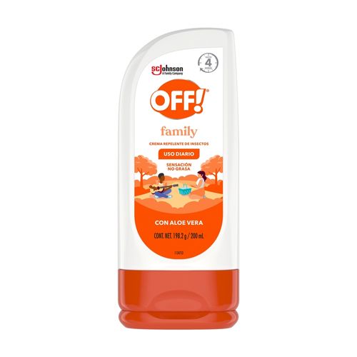Repelente De Insectos OFF Family En Crema Con Aloe Vera - 200 ml