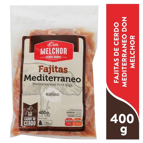 Fajitas Cerdo Mediterraneas Melchor 400g