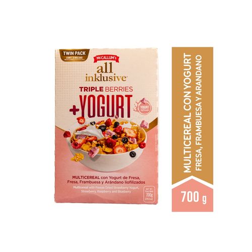 Cereal Mc Callums all Inclusive Yougurt Berries -700 g