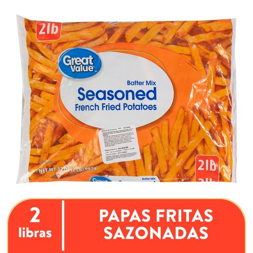 Papa Great Value Para Freir Sazonada Pequeño - 907 g
