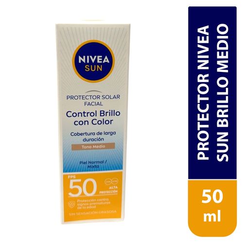 Crema Nivea Cont Brillo Fps50 Medio 50ml