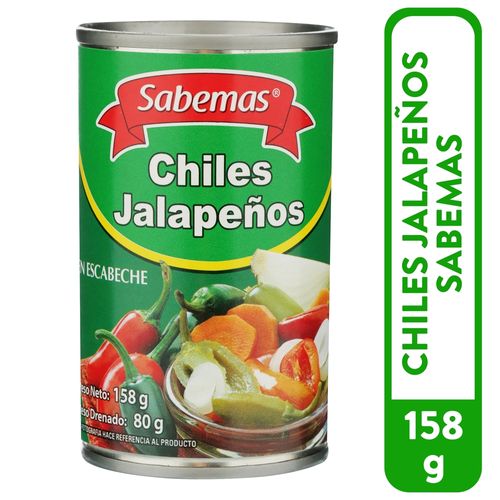 Chile Sabemas Jalapeño En Lata - 158 g
