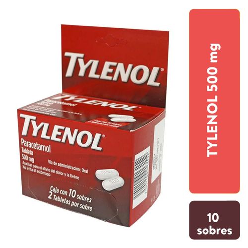 Tylenol 500Mg 1Sob Con 2Tabs Paracetamol