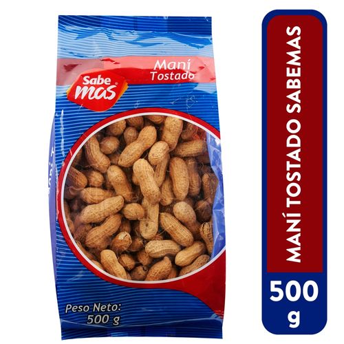 Maní Sabemas Con Cascara Tostado - 500 g