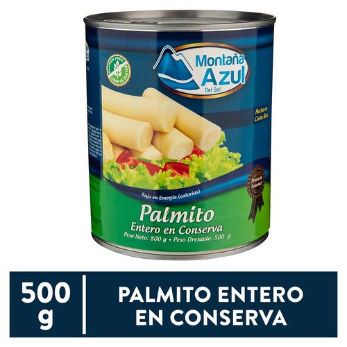 Palmito Montaña Azul Entero Lata - 500 g
