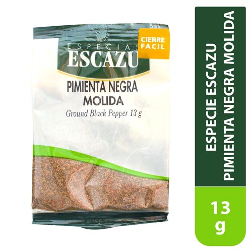 Pimienta negra Especias Escazú molida - 13 g